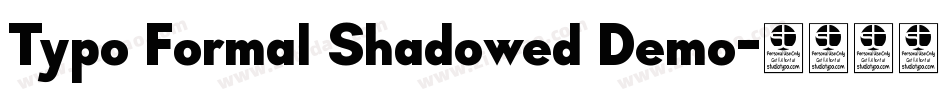 Typo Formal Shadowed Demo字体转换